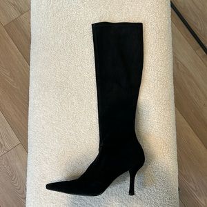Stuart Weitzman Black Suede Boots